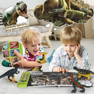Foto 3 | Figuras de Dinosaurio Toys Fruse con Libro de Sonido Interactivo - Venta Internacional