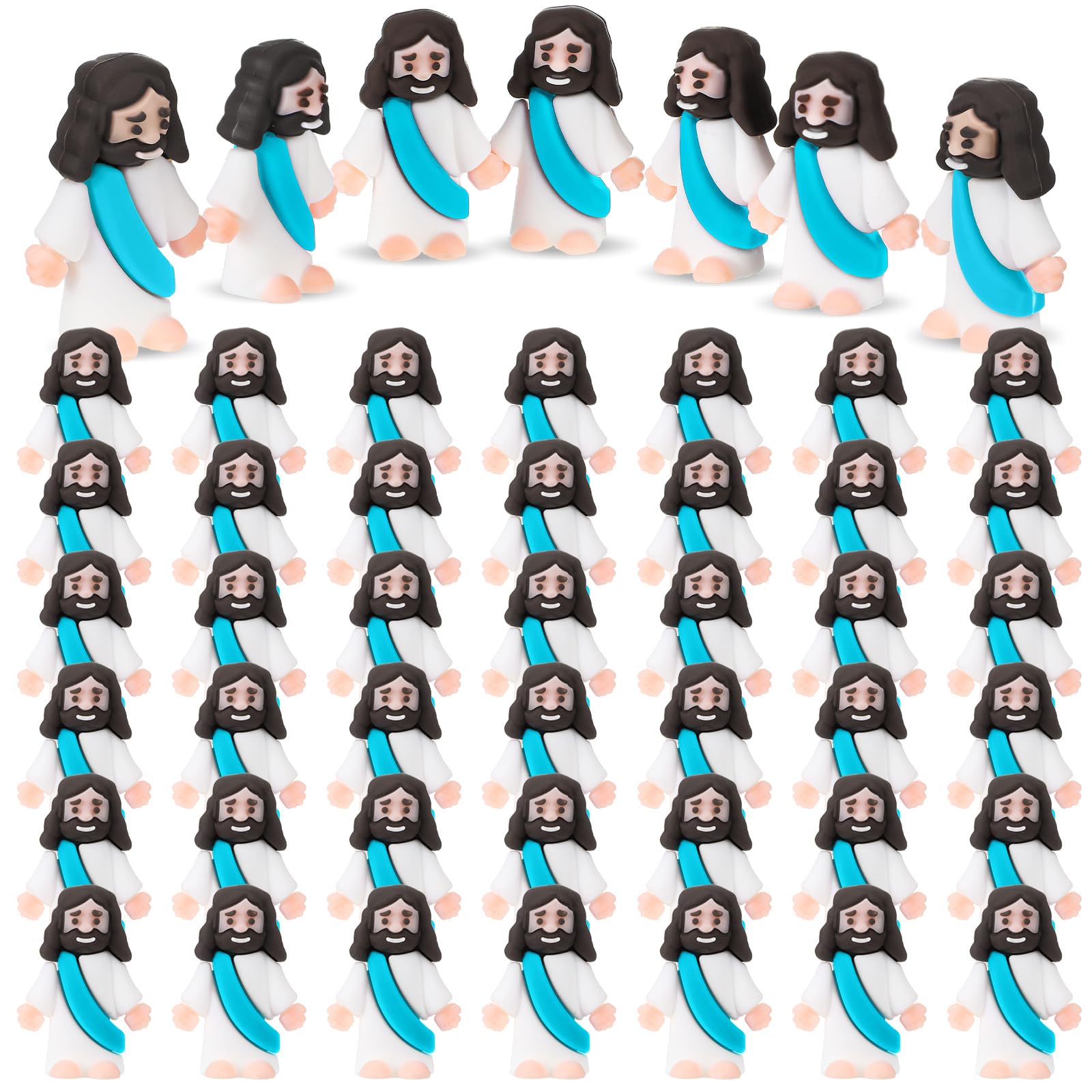 Foto 1 | Minifigurita De Goma De Jesús Sumind, 50 Unidades, Obsequios Para Fiestas De Pascua - Venta Internacional.