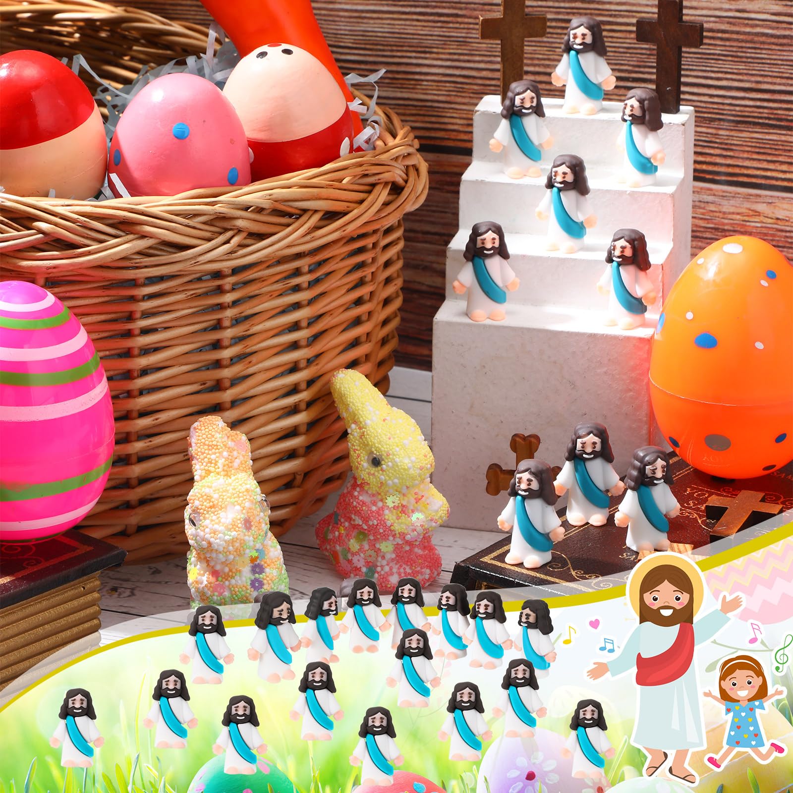 Foto 4 pulgar | Minifigurita De Goma De Jesús Sumind, 50 Unidades, Obsequios Para Fiestas De Pascua - Venta Internacional.