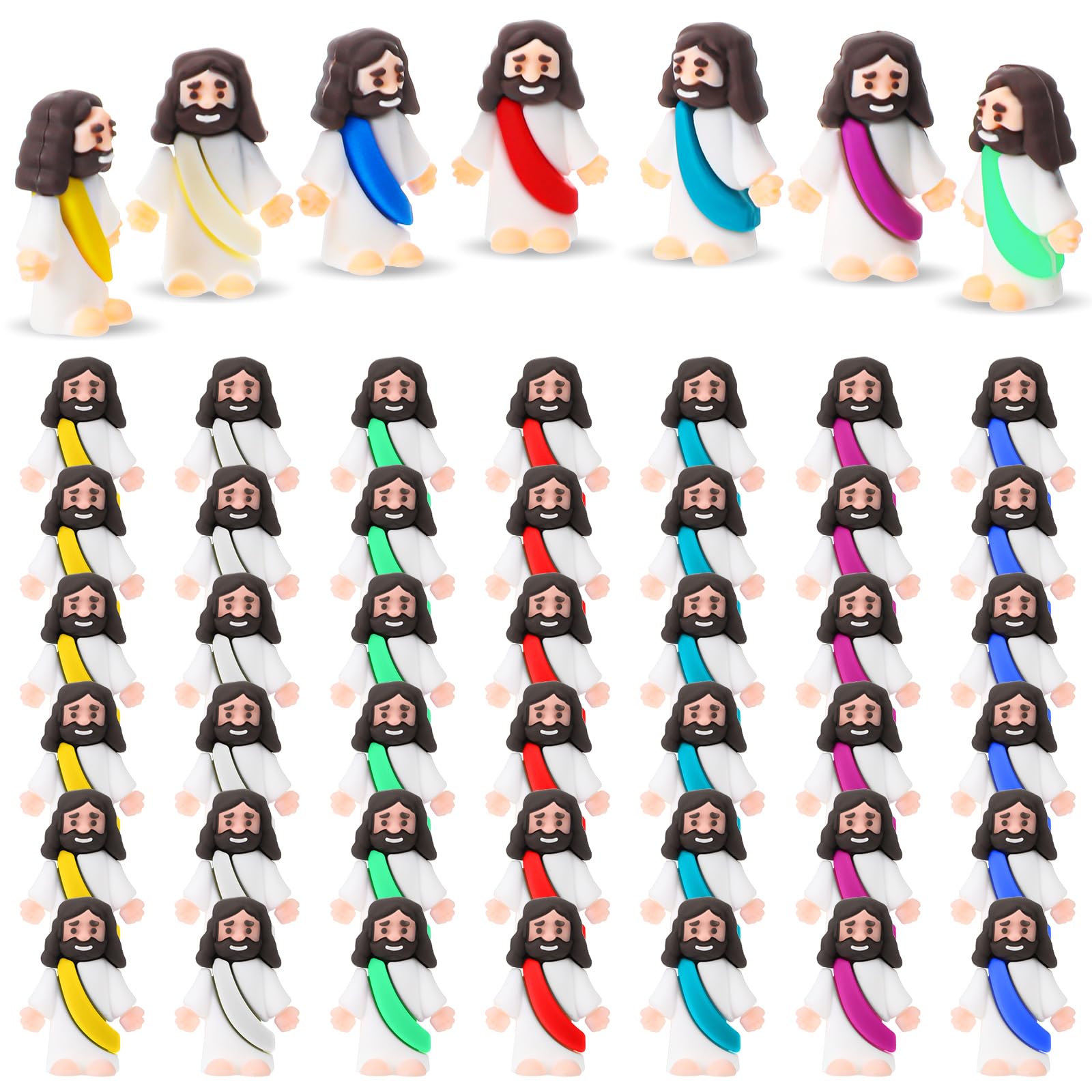 Foto 2 pulgar | Minifigurita De Goma De Jesús Sumind, 50 Unidades, Obsequios Para Fiestas De Pascua - Venta Internacional.