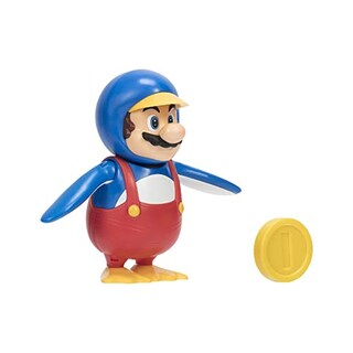 Foto 3 | Figura De Acción Super Mario Penguin Mario Con Coin Wave 26 - Venta Internacional.