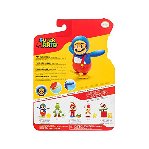 Foto 8 pulgar | Figura De Acción Super Mario Penguin Mario Con Coin Wave 26 - Venta Internacional.