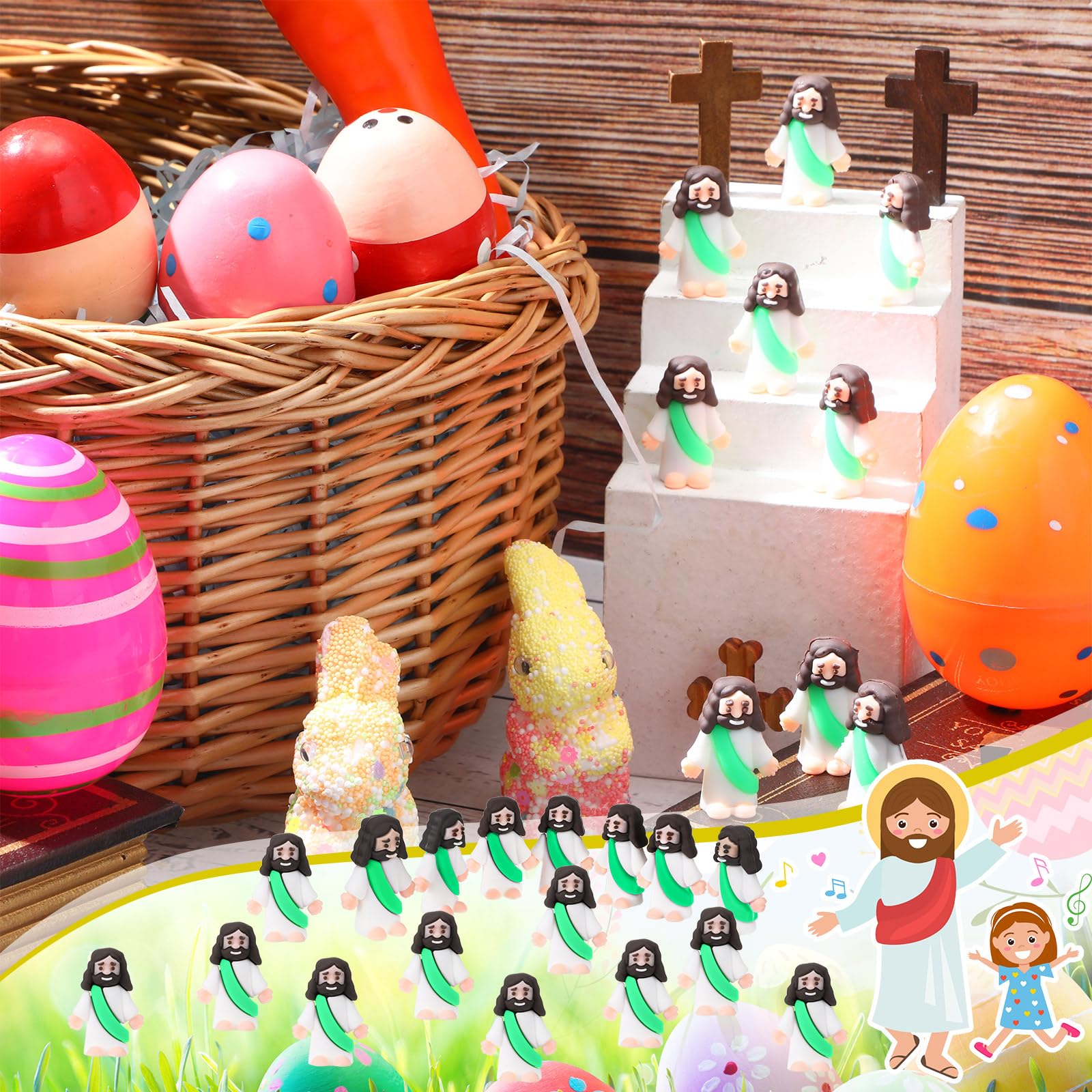 Foto 4 pulgar | Minifigurita De Goma De Jesús Sumind, 50 Unidades, Obsequios Para Fiestas De Pascua - Venta Internacional.