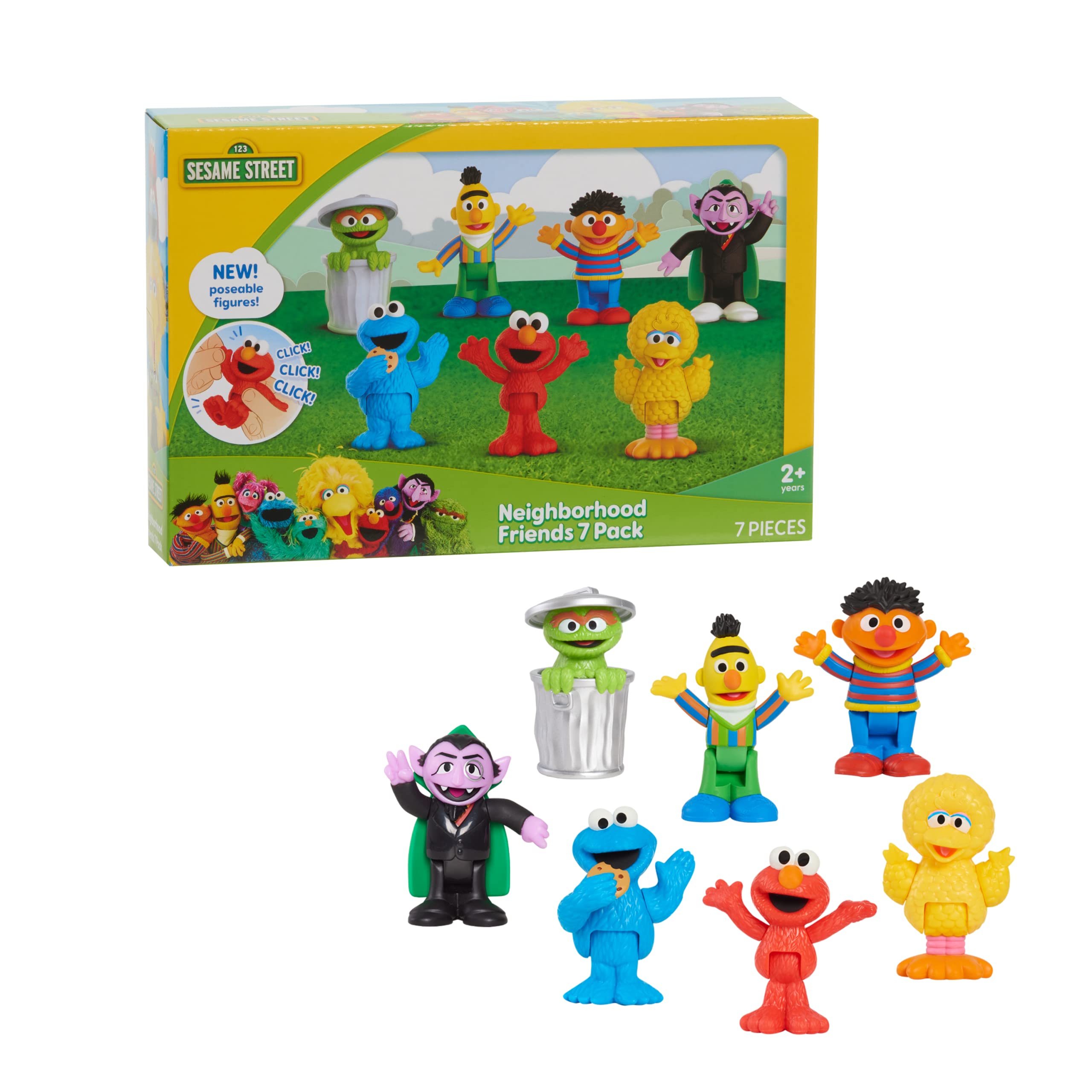 Foto 2 pulgar | Juguete Just Play Sesame Street Neighborhood Friends, 7 Piezas - Venta Internacional.