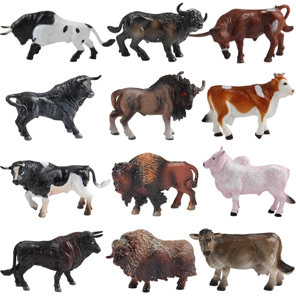 Foto 2 pulgar | Set De Minifiguritas De Animales De Vaca Tudou De Farm Toy, 12 Unidades Para Niños A Partir De 3 Años - Venta Inte