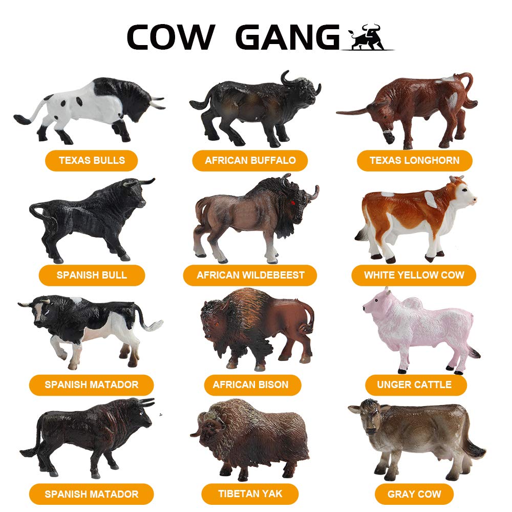 Foto 3 pulgar | Set De Minifiguritas De Animales De Vaca Tudou De Farm Toy, 12 Unidades Para Niños A Partir De 3 Años - Venta Inte