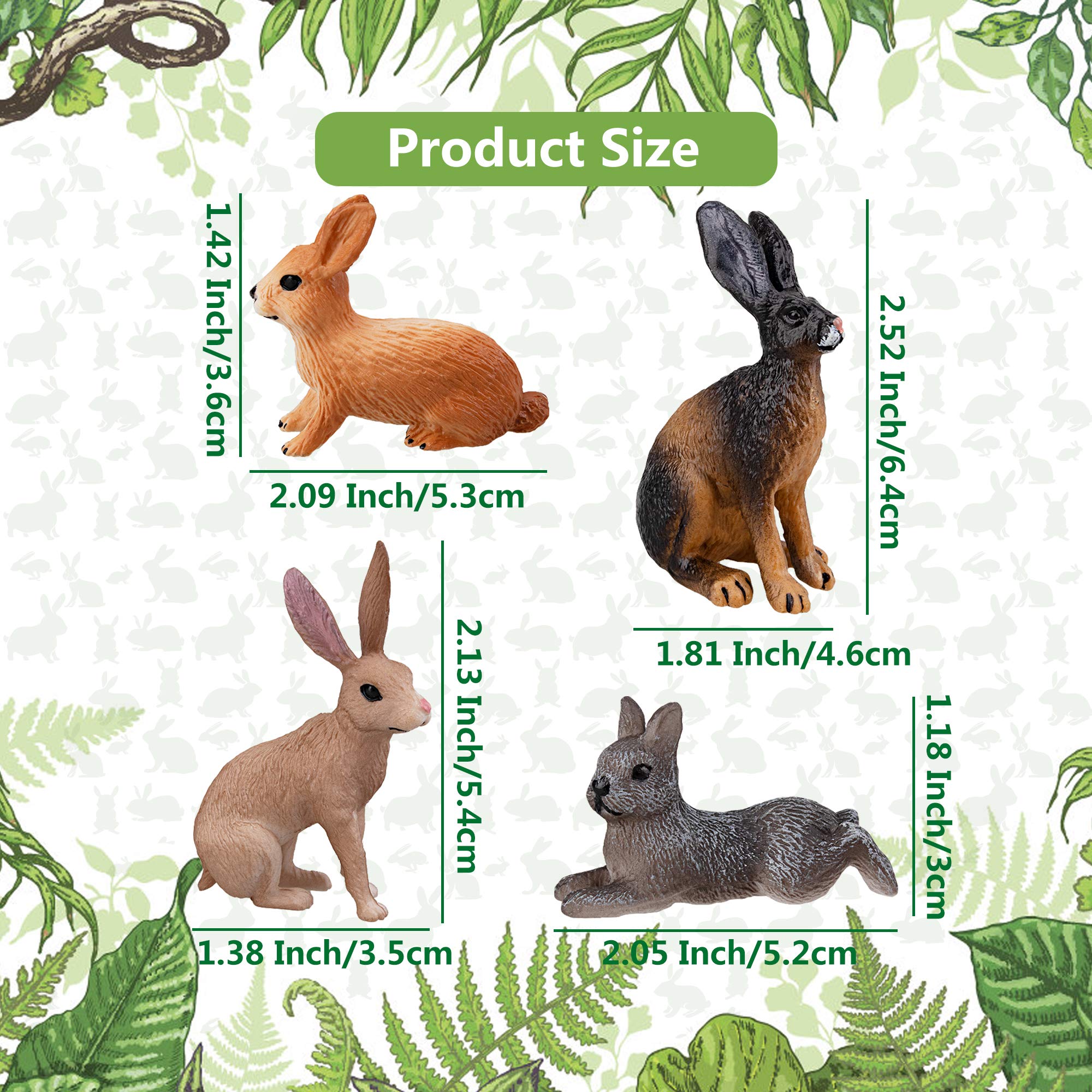 Foto 5 | Figuras Toymany Con Forma De Conejo De Pascua Y Animales De Granja, 10 Unidades - Venta Internacional.