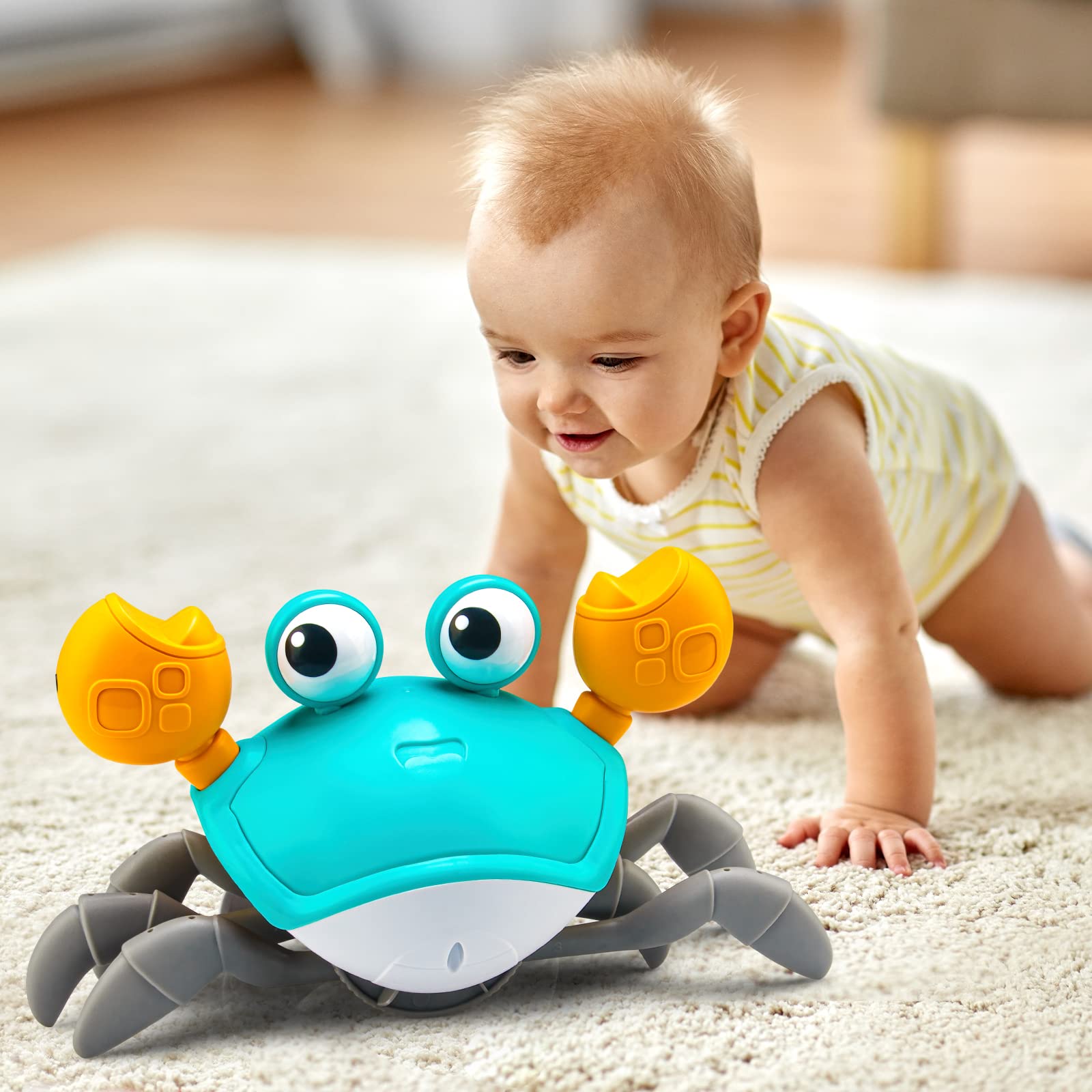 Foto 2 pulgar | Juguete Crawling Baby Crawling Crab Aprilwolf Escaping Con Control De Música - Venta Internacional.