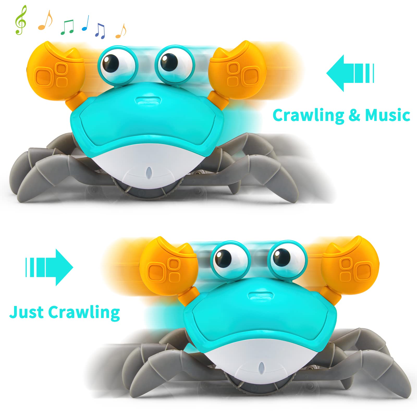 Foto 4 pulgar | Juguete Crawling Baby Crawling Crab Aprilwolf Escaping Con Control De Música - Venta Internacional.