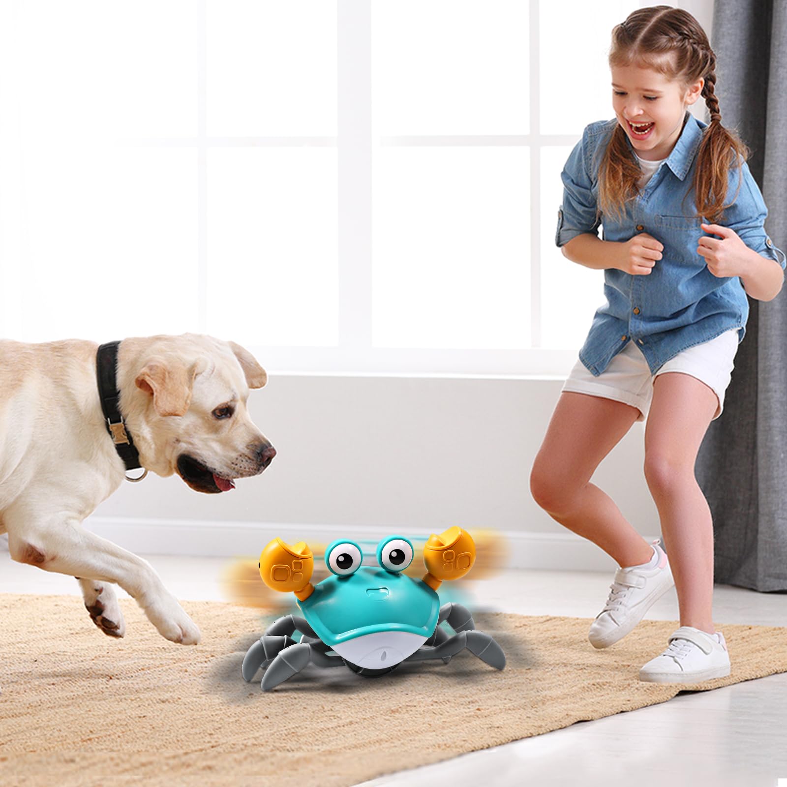 Foto 5 | Juguete Crawling Baby Crawling Crab Aprilwolf Escaping Con Control De Música - Venta Internacional.