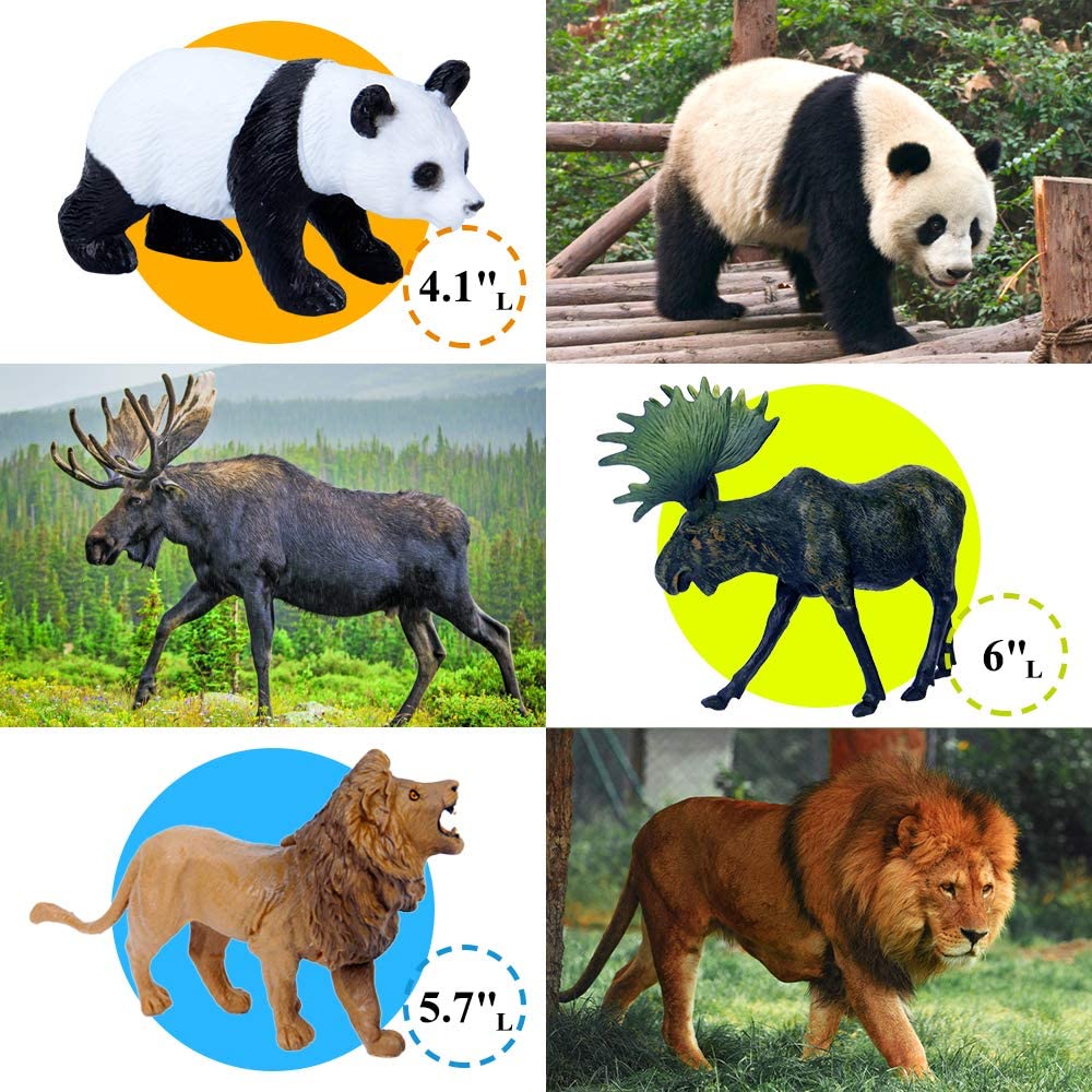 Foto 4 pulgar | Figuras De Animales Toy Safari Mini Tudou, 12 Unidades Con Caja De Almacenamiento - Venta Internacional.