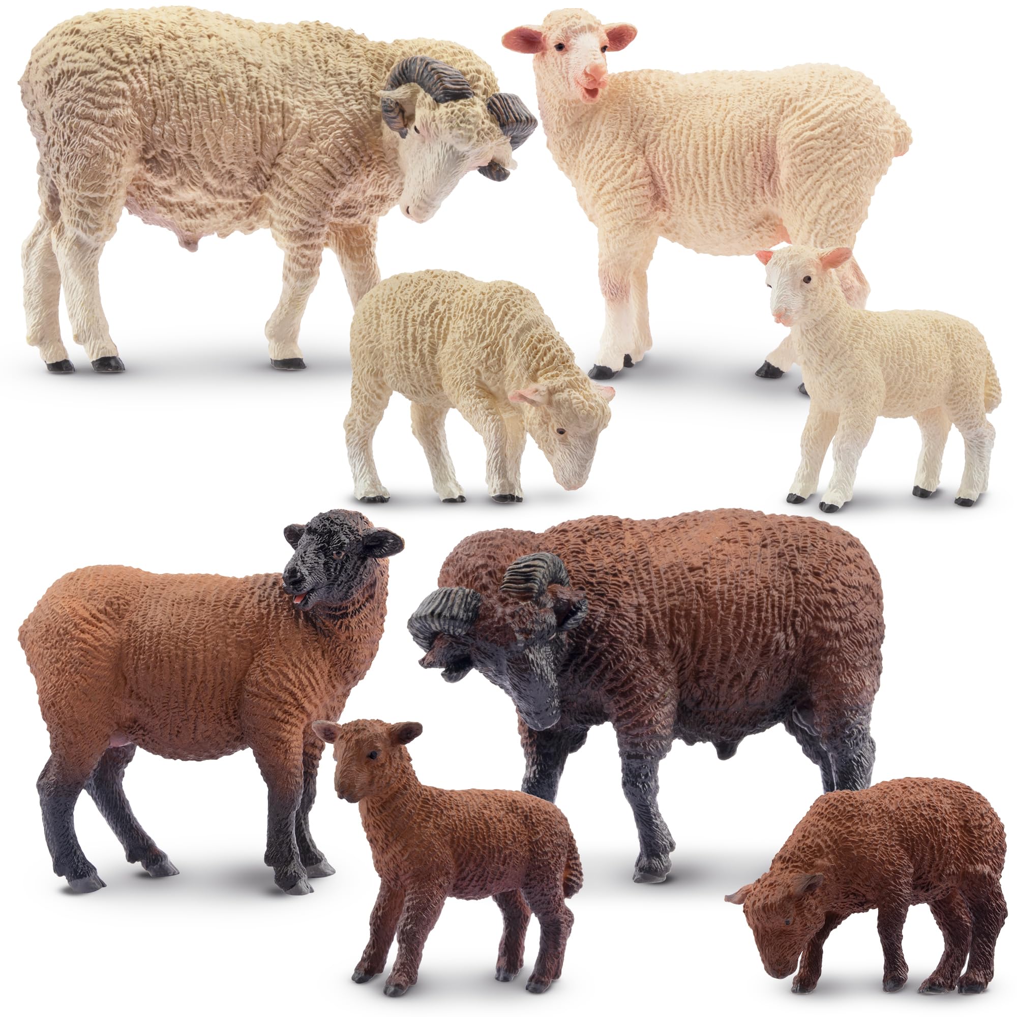 Figura De Juguete Toymany Merino Sheep Farm Animal Para Niños - Venta Internacional.