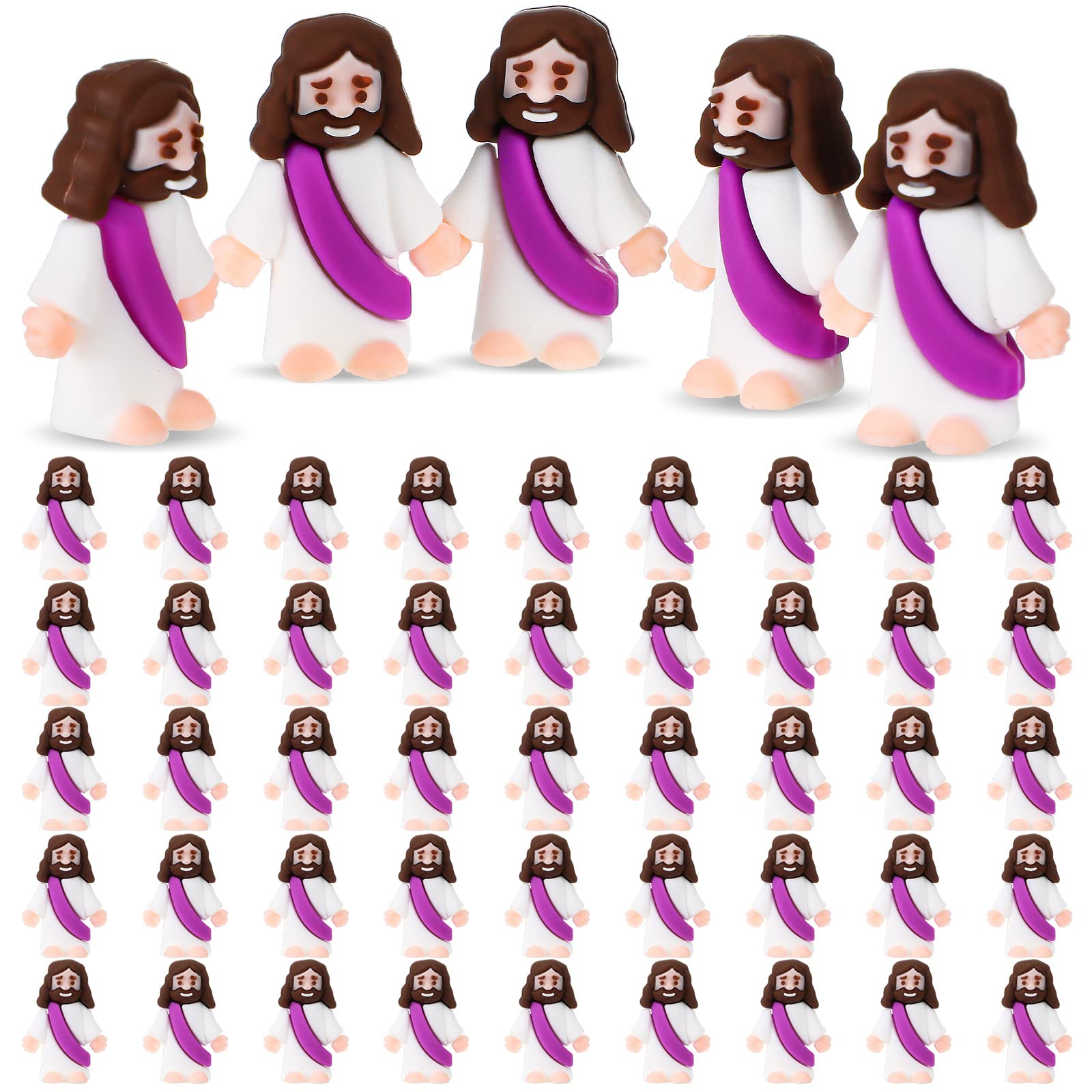 Foto 2 pulgar | Minifigurita De Goma De Jesús Sumind, 50 Unidades, Obsequios Para Fiestas De Pascua - Venta Internacional.
