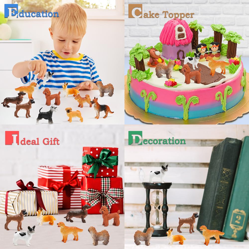 Foto 5 | Set De Juego Dog Figures Mini Tudou Con Caseta Para Perros, 12 Piezas - Venta Internacional.