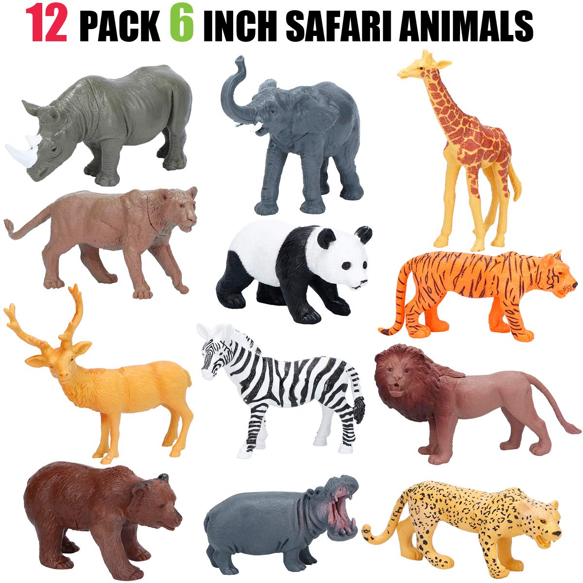 Foto 4 pulgar | Set De Juguetes Kimicare Jumbo Safari Con Figuras De Animales Para Niños - Venta Internacional.