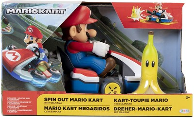 Foto 6 | Vehículo De Juguete Super Mario Spin Out 2.5 Mariokart - Mario Racer - Venta Internacional.
