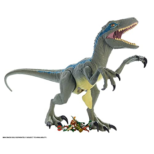 Foto 2 pulgar | Figura De Acción Jurassic World Toys Velociraptor Azul 45 Cm - Venta Internacional.