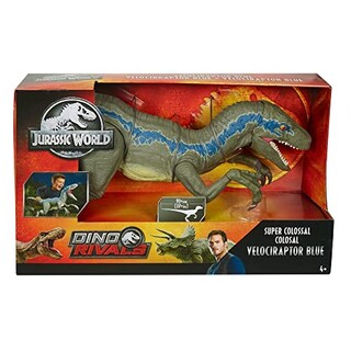Foto 3 | Figura De Acción Jurassic World Toys Velociraptor Azul 45 Cm - Venta Internacional.