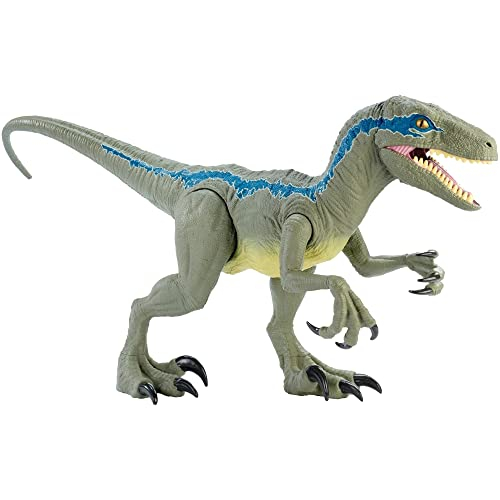 Foto 5 pulgar | Figura De Acción Jurassic World Toys Velociraptor Azul 45 Cm - Venta Internacional.