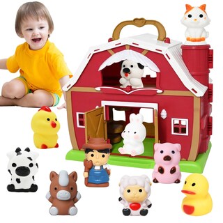 Foto 1 | Marionetas Toy Farm Animal Finger Puppets Big Red Barn Para 1 A 3 Años - Venta Internacional.