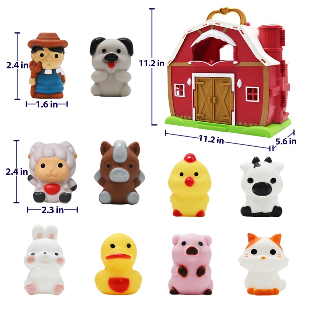 Foto 3 pulgar | Marionetas Toy Farm Animal Finger Puppets Big Red Barn Para 1 A 3 Años - Venta Internacional.