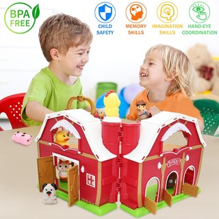 Foto 5 | Marionetas Toy Farm Animal Finger Puppets Big Red Barn Para 1 A 3 Años - Venta Internacional.