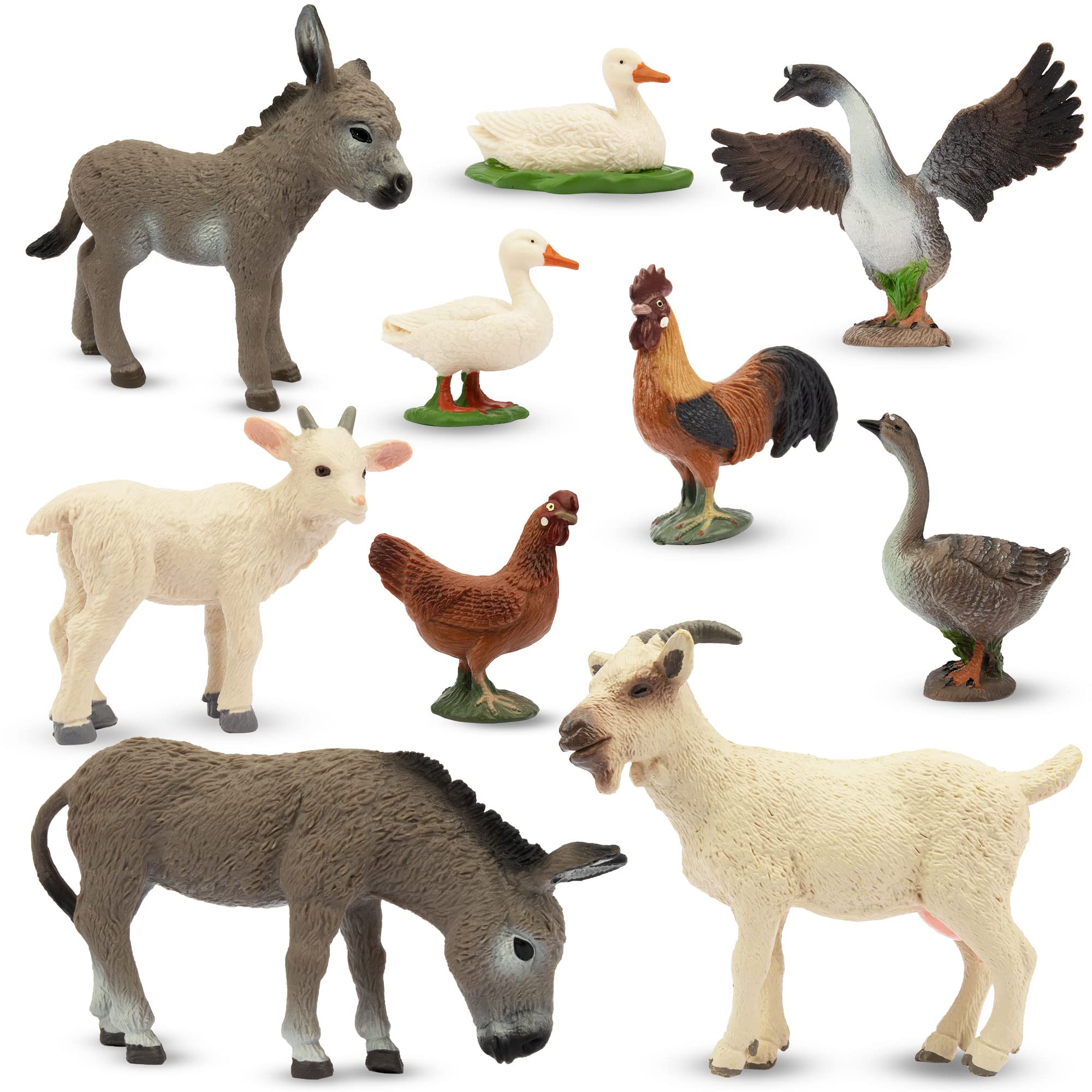 Foto 2 pulgar | Figuras De Animales De Granja Toymany, Regalo Para Niños Pequeños, 10 Unidades - Venta Internacional.