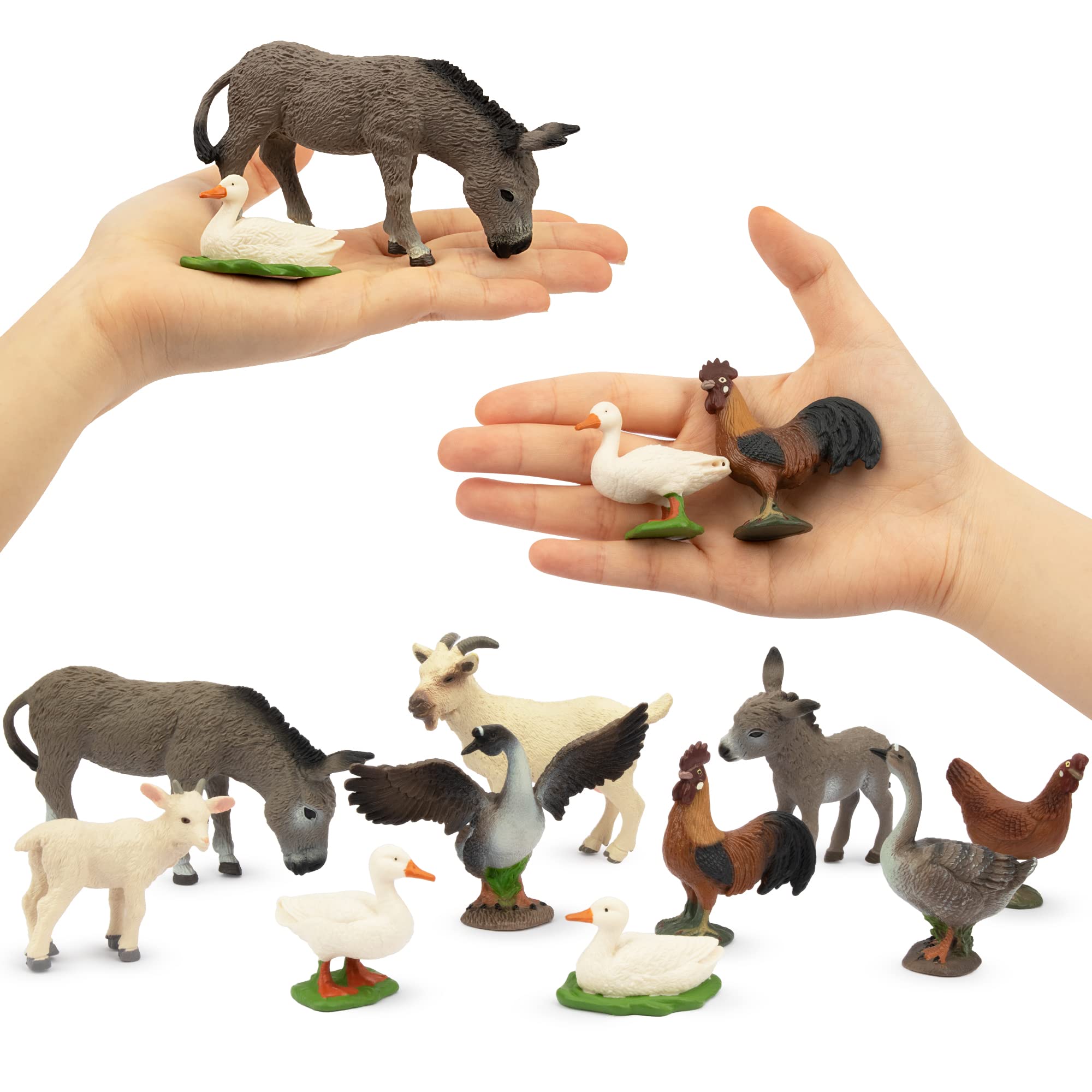 Foto 3 pulgar | Figuras De Animales De Granja Toymany, Regalo Para Niños Pequeños, 10 Unidades - Venta Internacional.