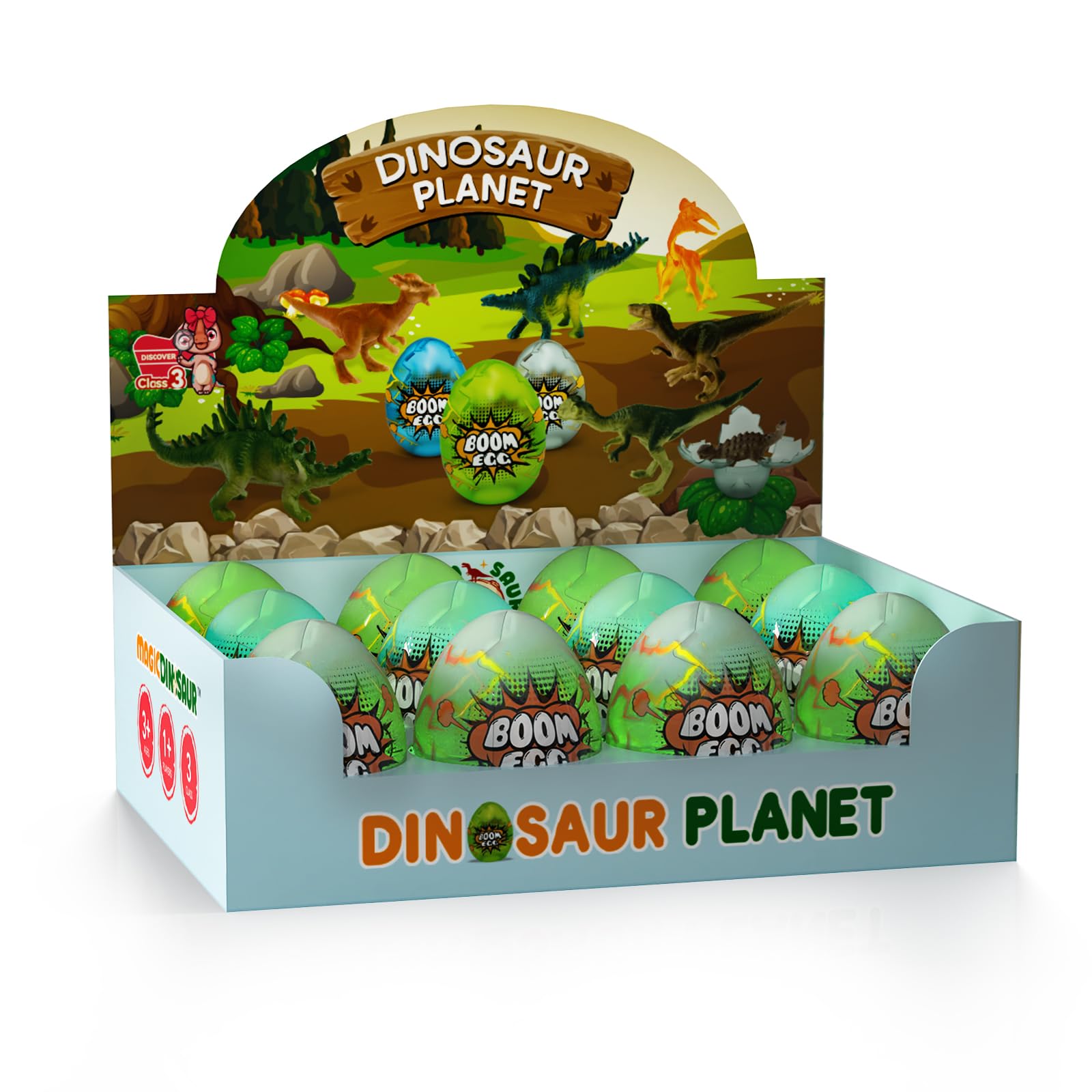 Huevos De Dinosaurio De Pascua De Juguete Temi, Paquete De 12 Para Niños De 3 A 8 Años - Venta Internacional.