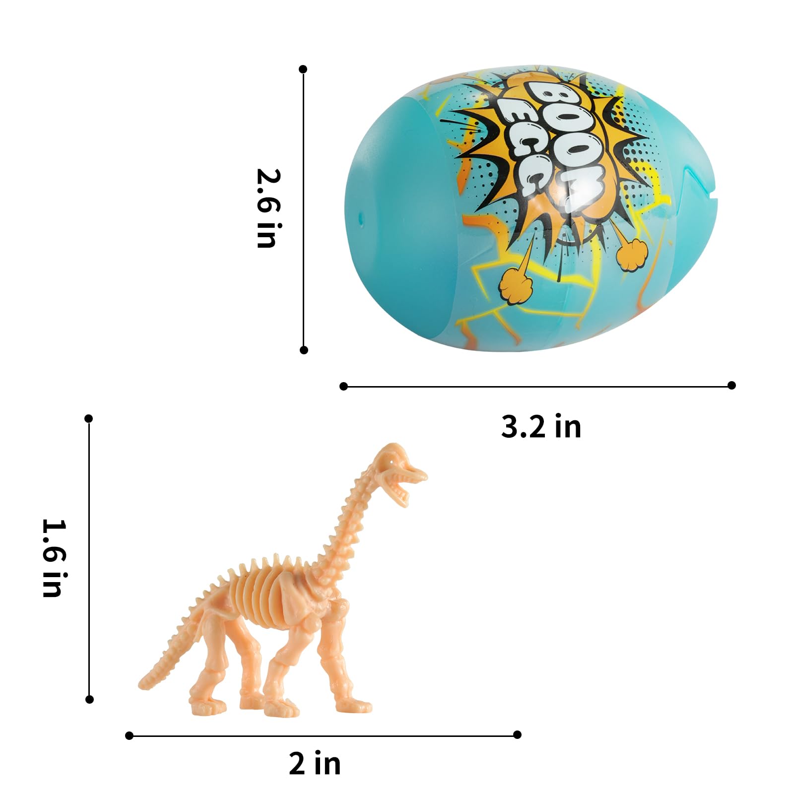 Foto 3 pulgar | Huevos De Dinosaurio De Pascua De Juguete Temi, Paquete De 12 Para Niños De 3 A 8 Años - Venta Internacional.