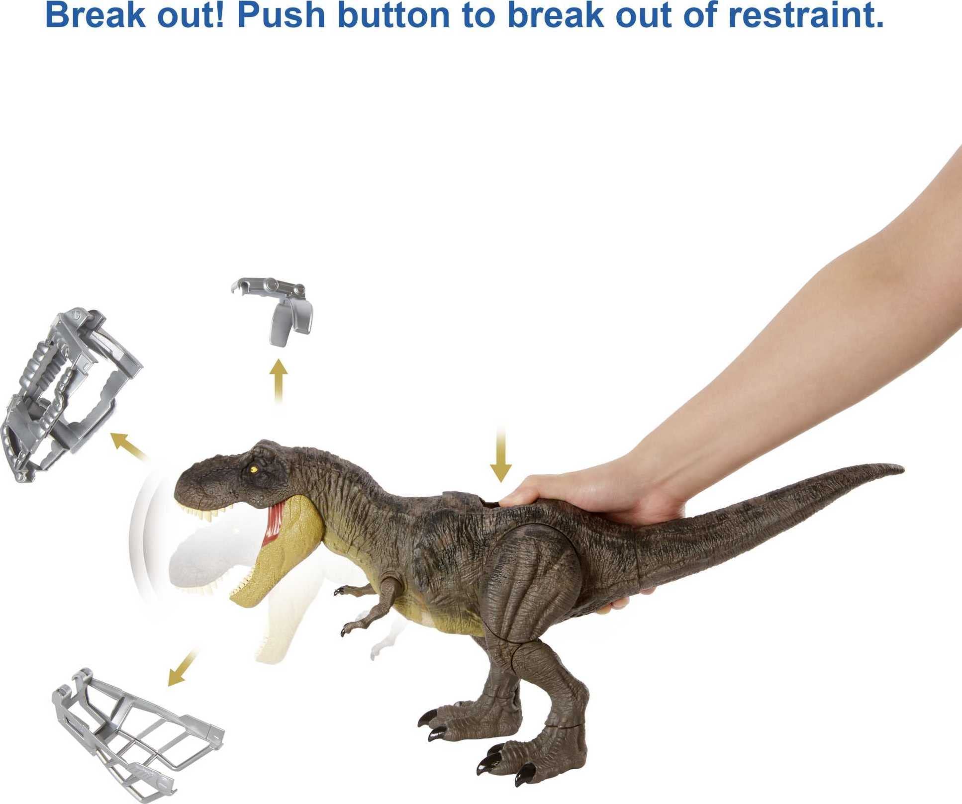 Foto 3 pulgar | Figura de Acción Toy Mattel Jurassic World T Rex 21,6 cm - Venta Internacional