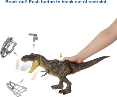 Foto 2 | Figura de Acción Toy Mattel Jurassic World T Rex 21,6 cm - Venta Internacional