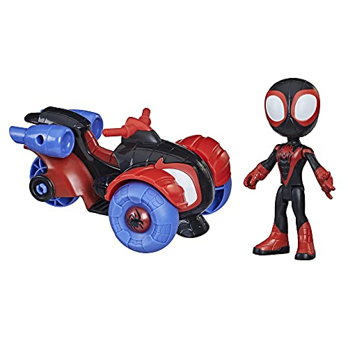 Figura de Acción Y Vehículo Tecno-racer Marvel Spidey Miles - Venta Internacional