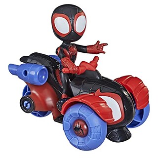Foto 2 | Figura de Acción Y Vehículo Tecno-racer Marvel Spidey Miles - Venta Internacional