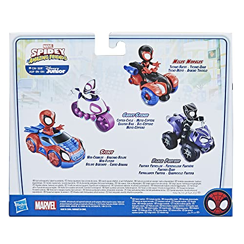Foto 6 pulgar | Figura de Acción Y Vehículo Tecno-racer Marvel Spidey Miles - Venta Internacional