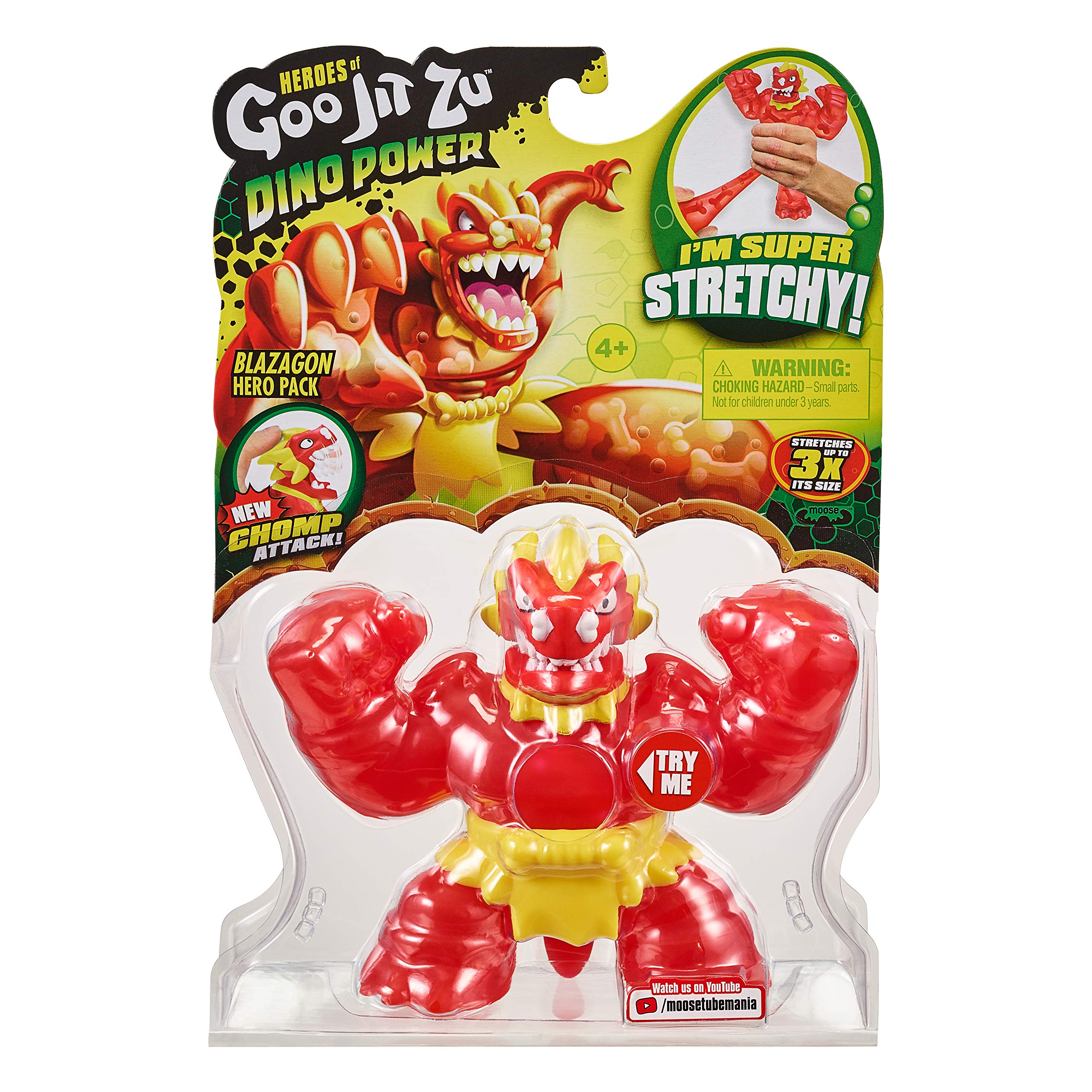 Foto 3 pulgar | Figura de Acción Héroes Of Goo Jit Zu Dino Power Blazagon 41088 - Venta Internacional
