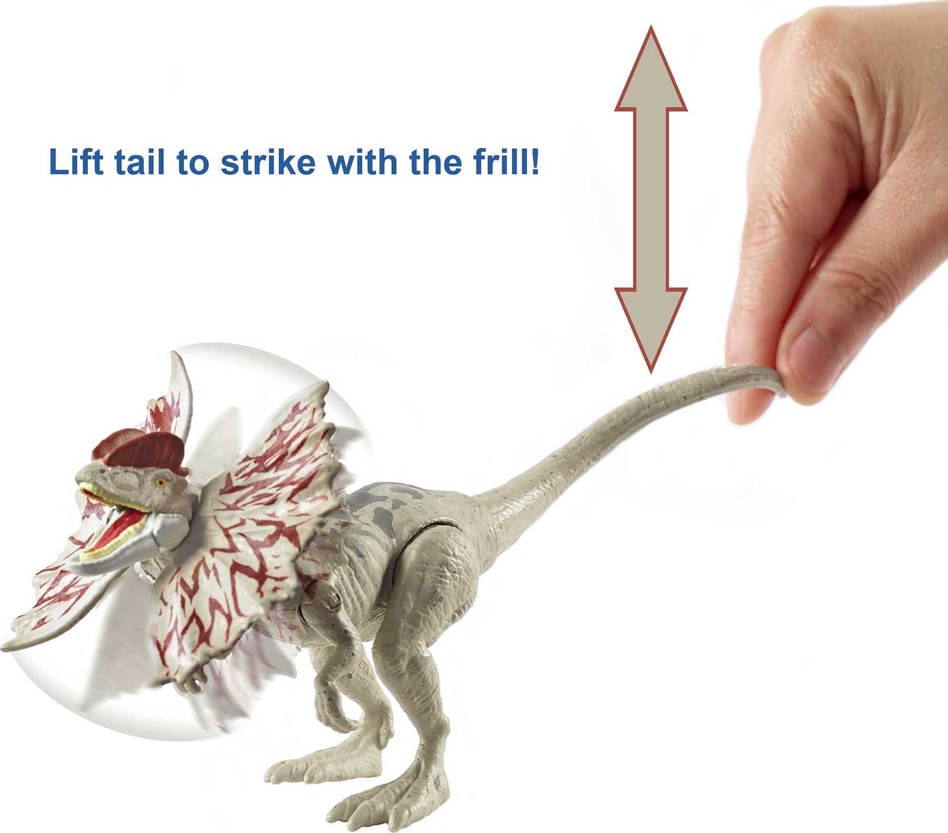 Foto 6 pulgar | Figura de Acción Jurassic World Fierce Force Dilophosaurus - Venta Internacional