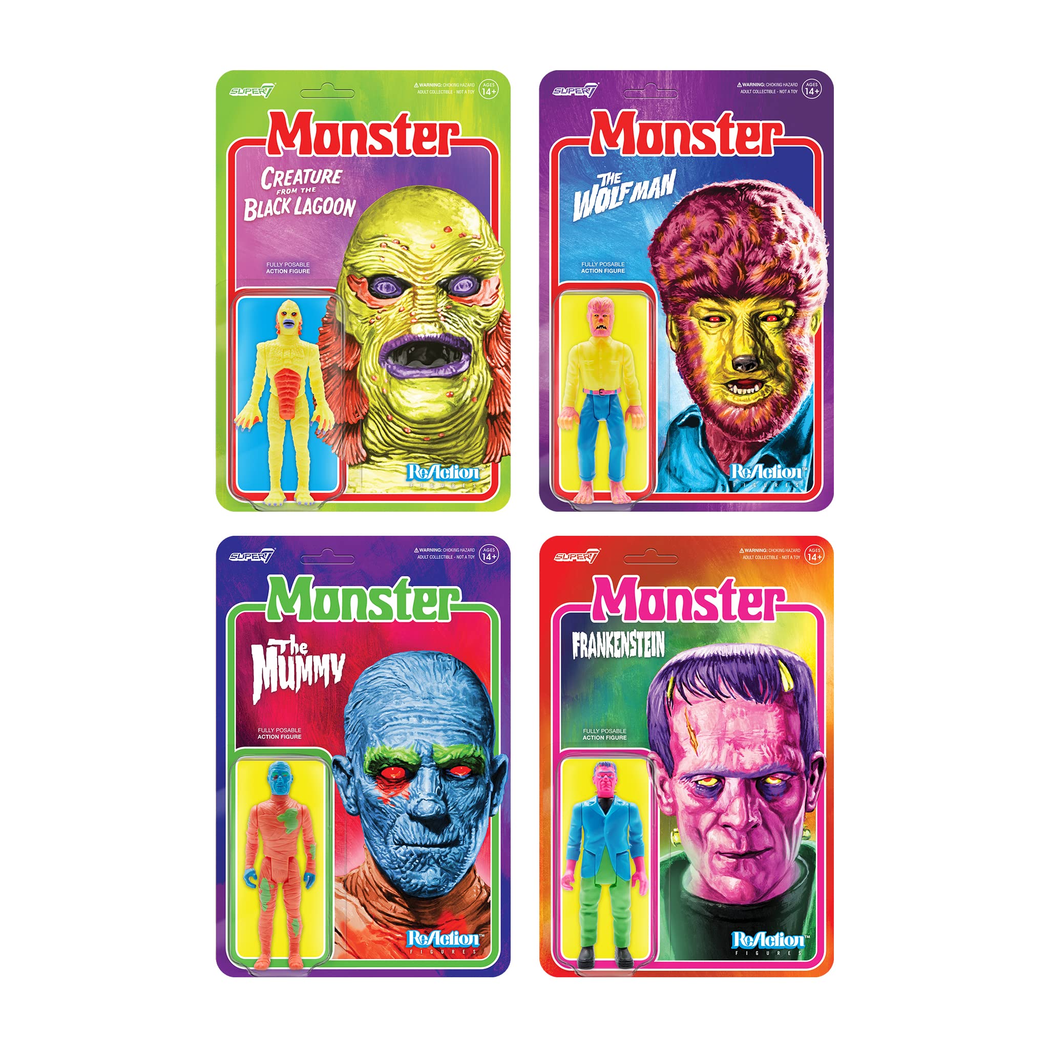 Foto 7 pulgar | Figura de Acción Super7 Universal Monsters Frankenstein 9,5 cm - Venta Internacional