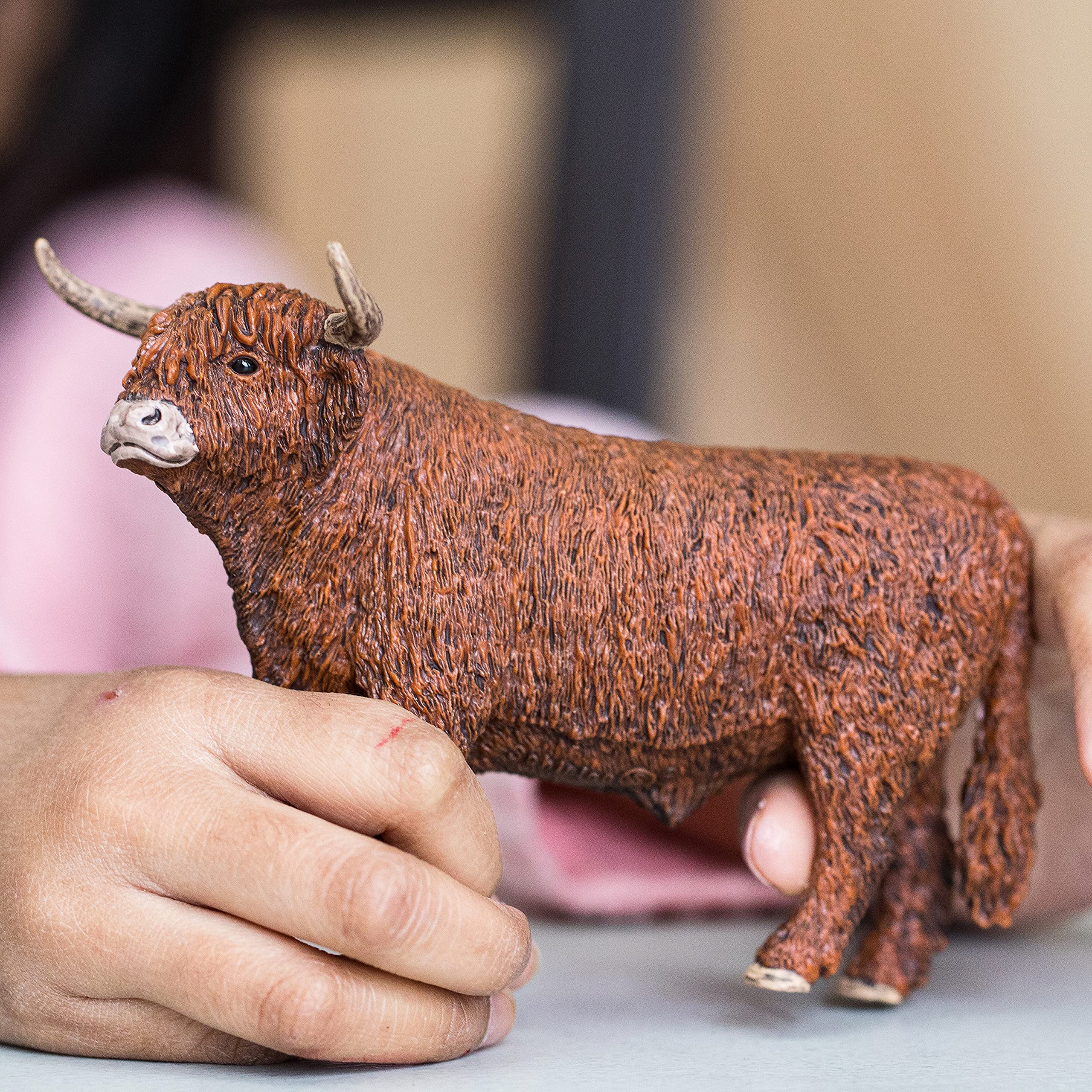 Foto 3 pulgar | Figura de Animal Schleich Farm World Highland Bull Cow Kids 3+ - Venta Internacional