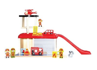 Foto 2 | Juguete de Madera para Estación de Bomberos Spark Create Imagine de 37 cm de Altura