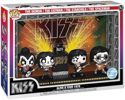 Foto 1 | Set de Figuras Funko Kiss Pop! Moments Dlx Vinyl Alive Ii 1978 - Venta Internacional