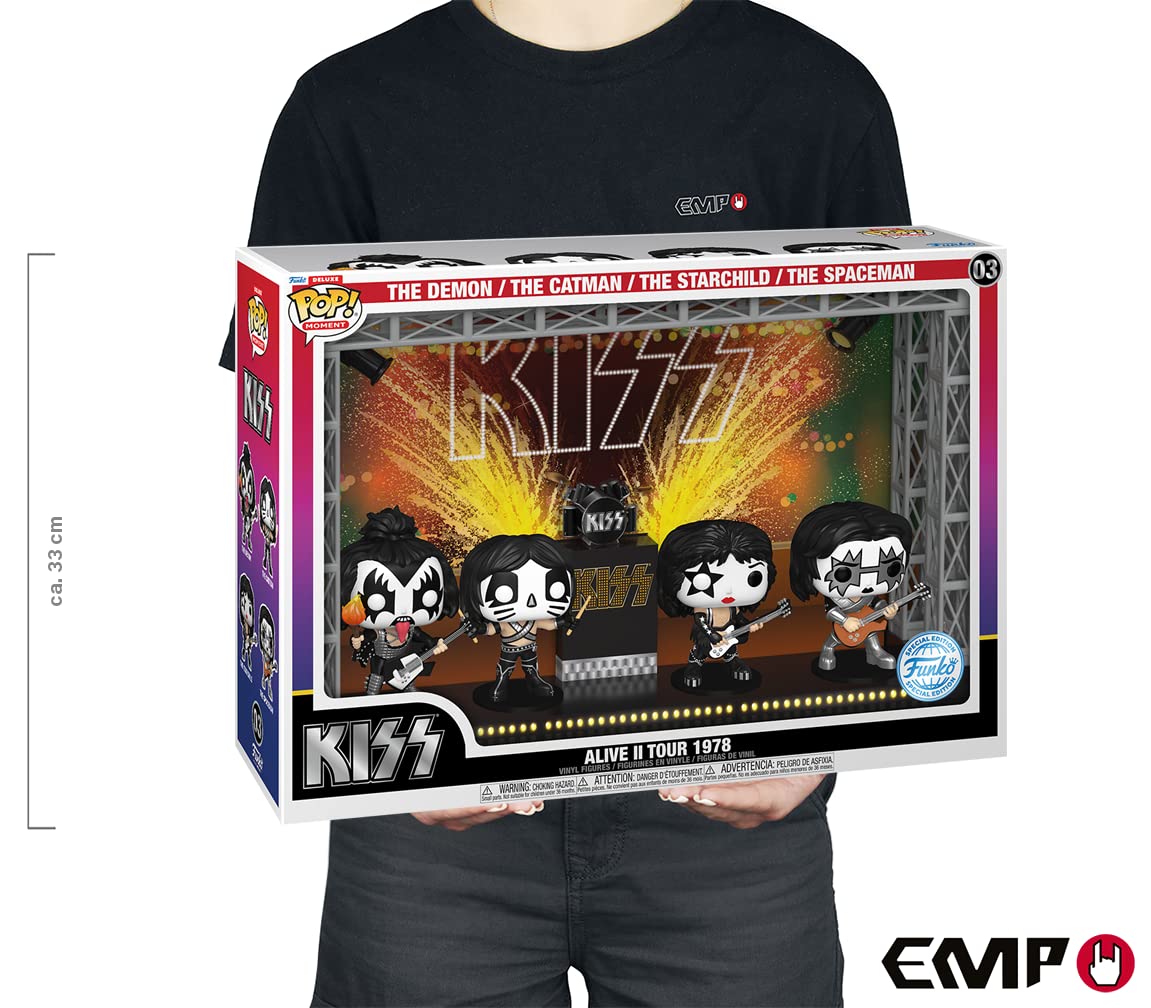Foto 3 pulgar | Set de Figuras Funko Kiss Pop! Moments Dlx Vinyl Alive Ii 1978 - Venta Internacional