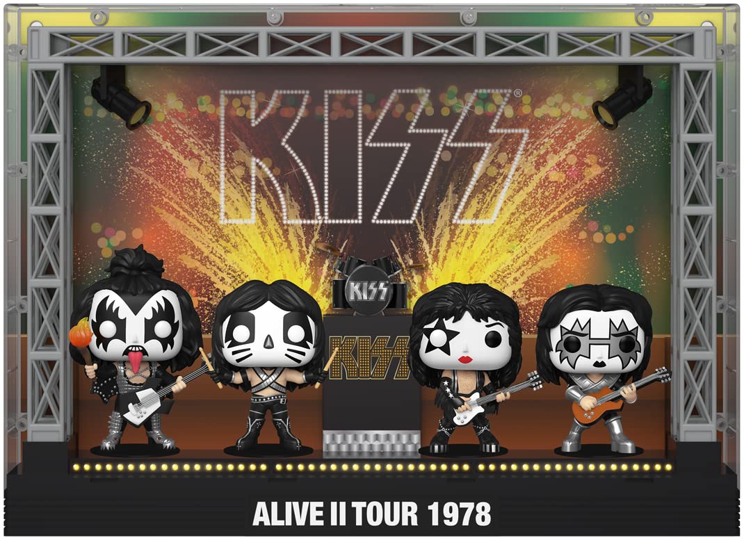 Foto 4 pulgar | Set de Figuras Funko Kiss Pop! Moments Dlx Vinyl Alive Ii 1978 - Venta Internacional