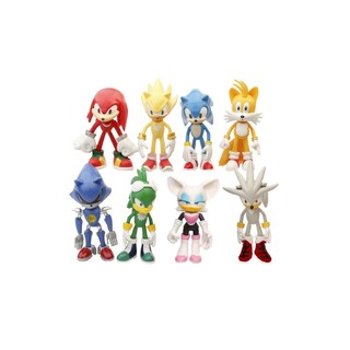 Foto 1 | Set de Figuras Sonic 8 Piezas 12 cm - Venta Internacional