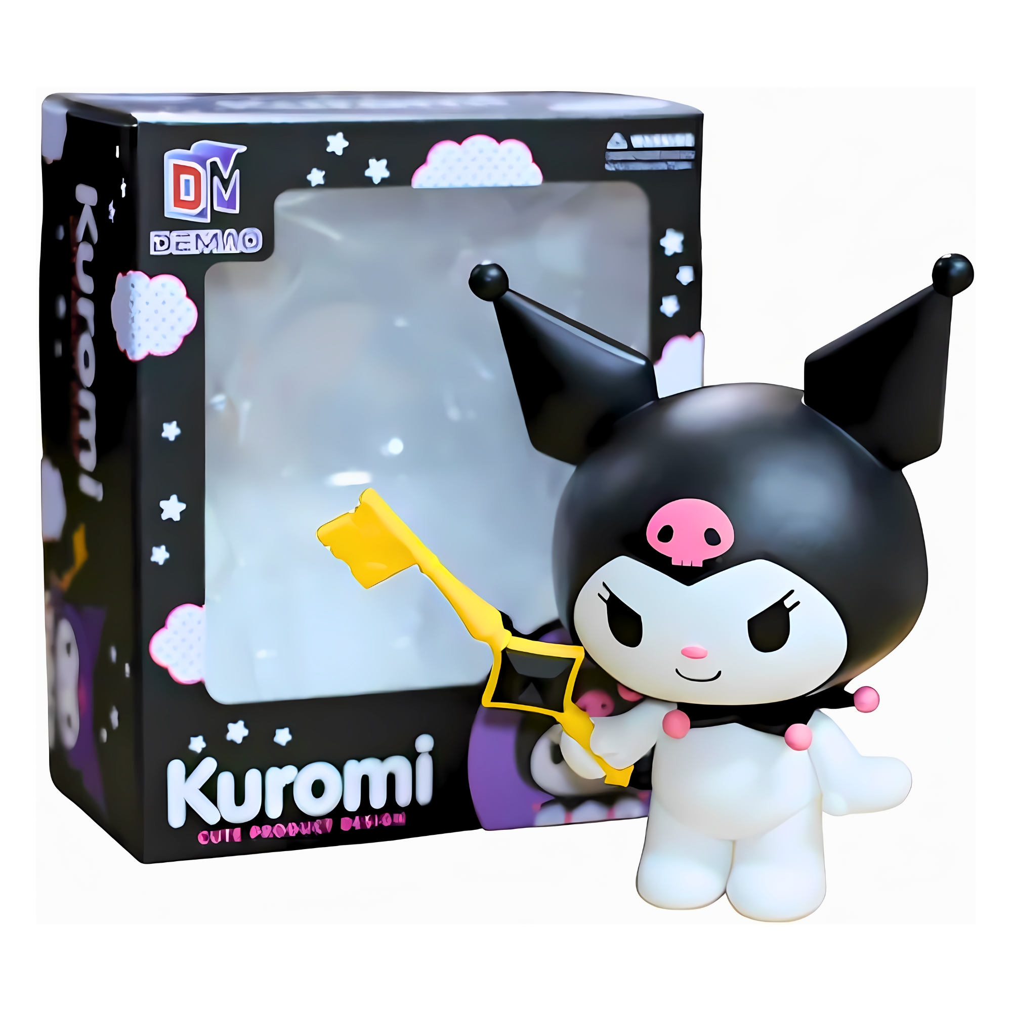 Foto 2 pulgar | Figura Kuromi Sanrio Anime Hello Kitty 22cm Grande Kawaii