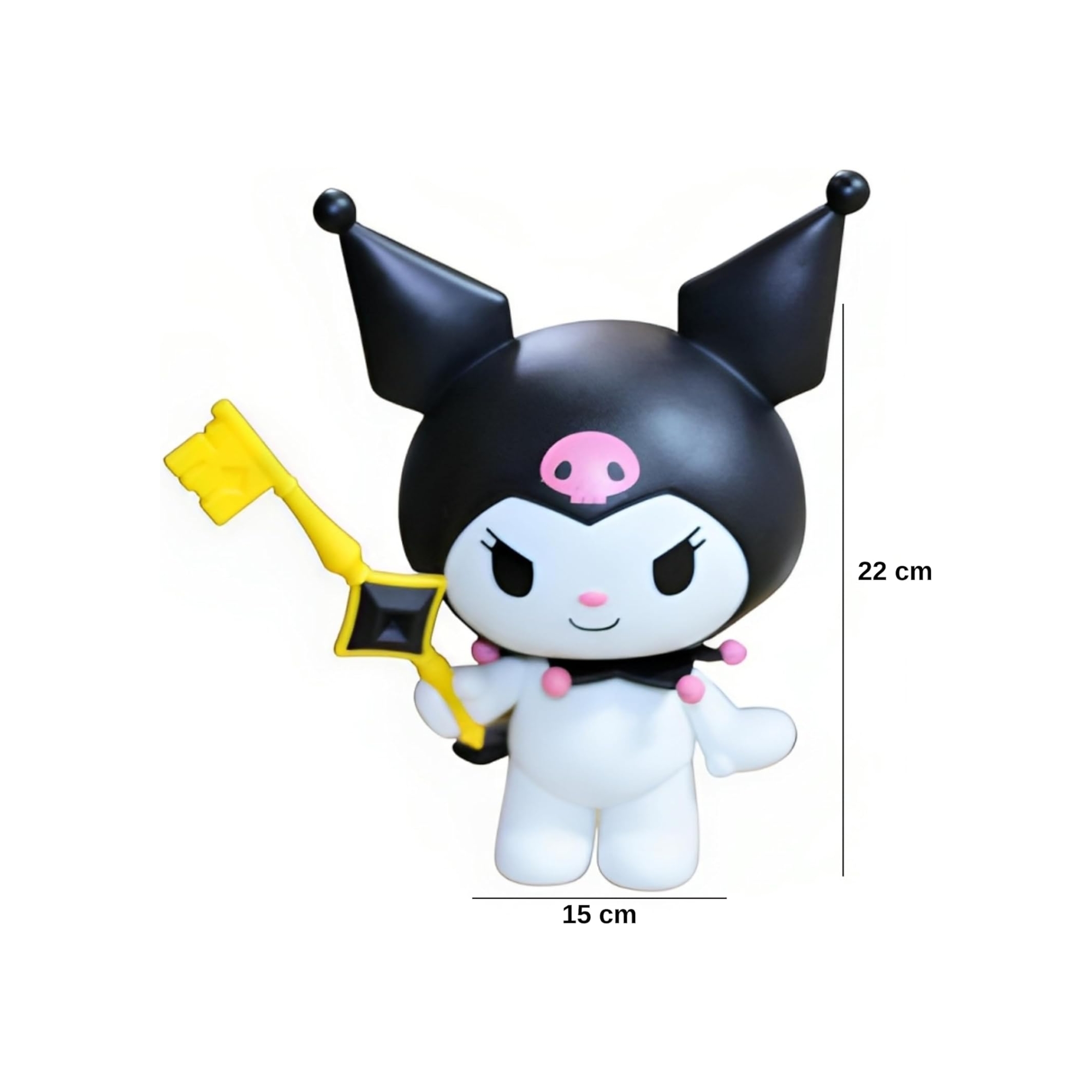 Foto 2 | Figura Kuromi Sanrio Anime Hello Kitty 22cm Grande Kawaii