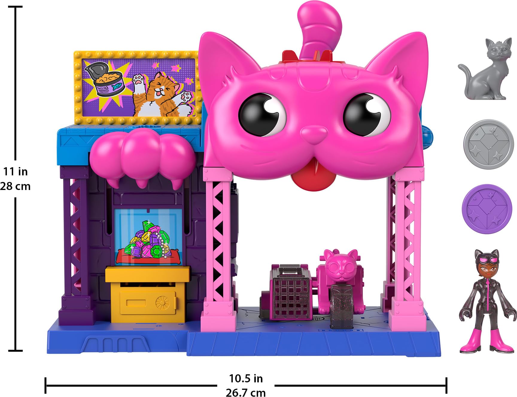 Foto 6 pulgar | Playset Fisher-price Imaginext Dc Super Friends Catwoman Durante - Venta Internacional