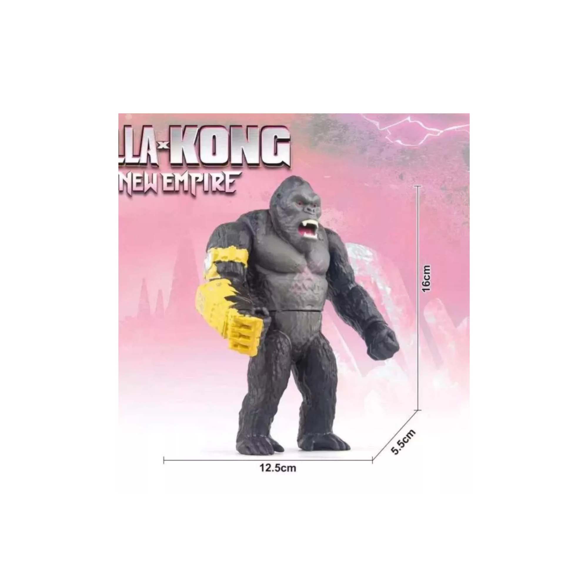 Foto 4 pulgar | Figura Kong Kaiju 18 cm Colección Juguete Monster Godzilla X Kong