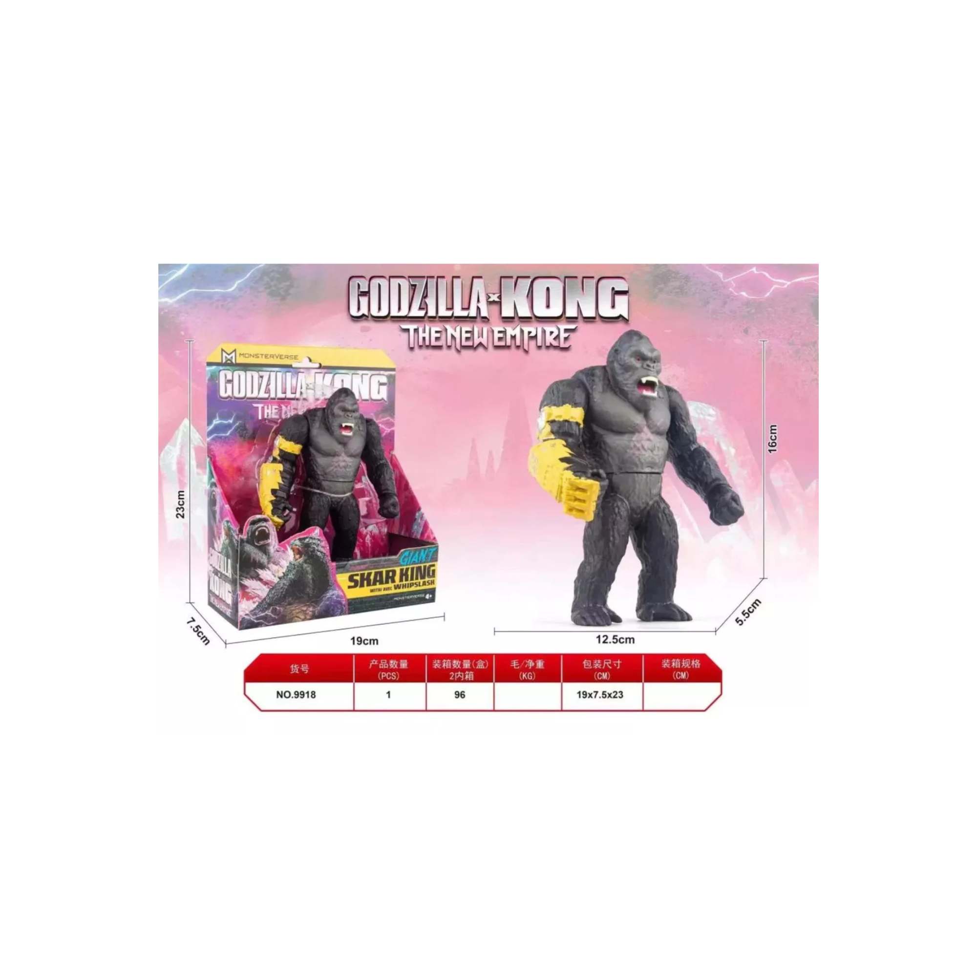 Foto 4 | Figura Kong Kaiju 18 cm Colección Juguete Monster Godzilla X Kong