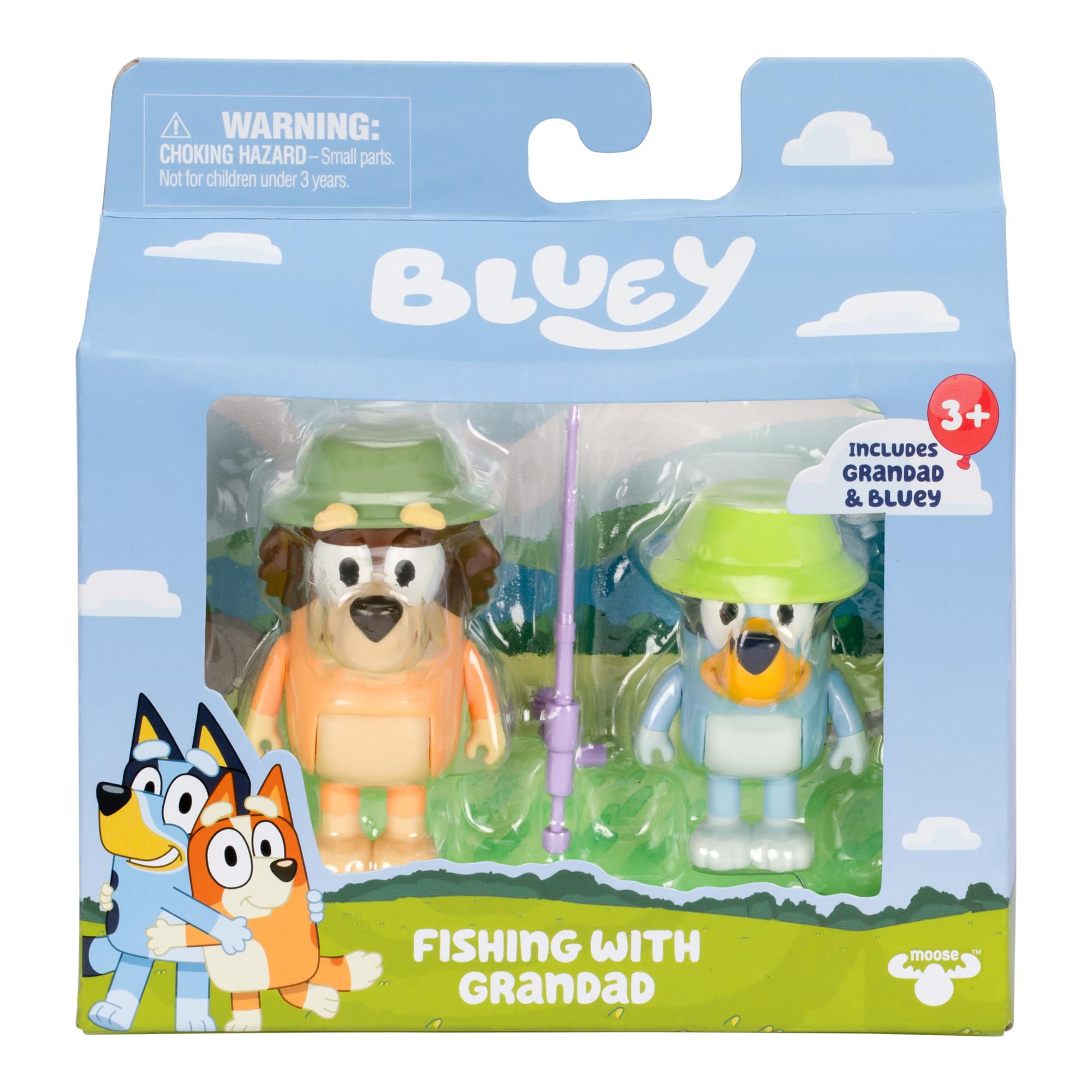 Foto 2 | Figura 2 Unidades De Bluey Fishing Con El Abuelo Con Accesorios - Venta Internacional.